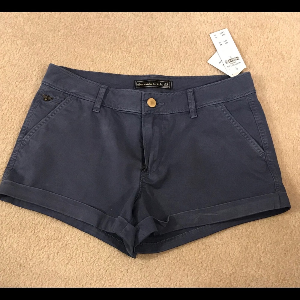 Abercrombie & Finch NEW Chino Shorts. Sz 24 waist